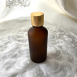 Buy a 50ml Amber Bottle with Gold Lid from The Homeopathy Lounge at House of Greco