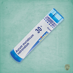 Buy 80 pellets of Aurum Muriat Natronatum 30c ~ UPC 306960094135 by Boiron from The Homeopathy Lounge at House of Greco