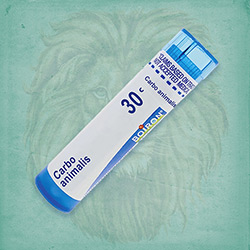 Buy 80 pellets of Carbo Animalis 30c ~ UPC 306960165132 by Boiron from The Homeopathy Lounge at House of Greco