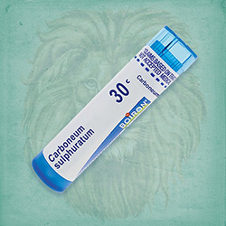 Buy 80 pellets of Carboneum Sulphuratum 30c ~ UPC 306960168133 by Boiron from The Homeopathy Lounge at House of Greco